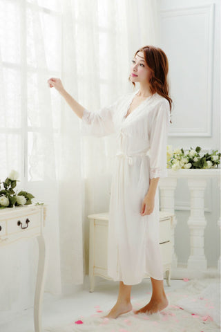 Sexy Lace Sleepwear FNightgown Twinset Robe
