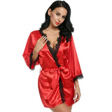 Sexy Luxury  Nightgown Kimono Bathrobe