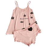 Pajamas Set 2PCS Summer Women Cotton Robe - UltimateIntimate