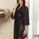 Women Sexy Lace Sleepwear Robes Lady See Through Babydoll Intimates - UltimateIntimate